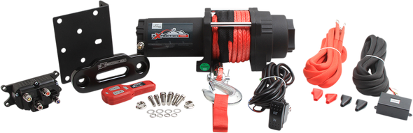 ALL BALLS Winch - 6000 LB - Synthetic Rope - 4 Bolt 431-01027