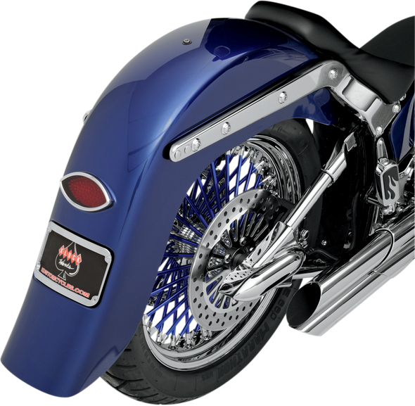 KLOCK WERKS Benchmark 4" Stretched Rear Fender - Smooth - Steel - For Custom Application - 7.125" Width KW05-02-0401E