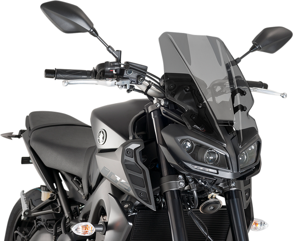PUIG HI-TECH PARTS New Generation Windscreen - Dark Smoke - MT09 9377F
