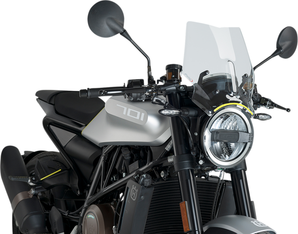 PUIG HI-TECH PARTS New Generation Windscreen - Clear - Husqvarna 9750W