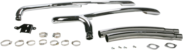 COBRA Speedster Swept Exhaust - Chrome - M90 3223