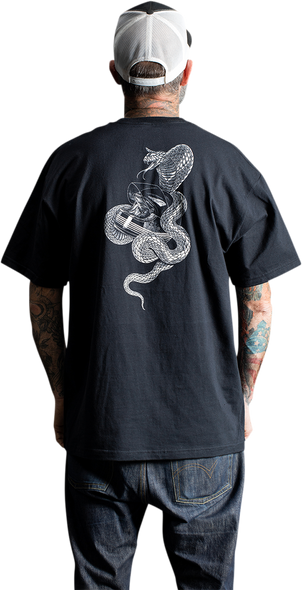 BILTWELL Cobra T-Shirt - Black - 2XL 8102-047-006