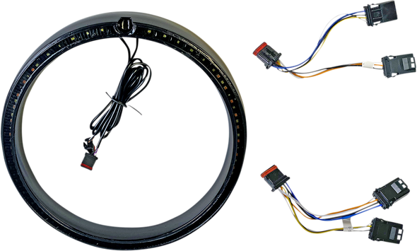 CUSTOM DYNAMICS Sequential Trim Ring - Black PB-7TR-SEQ-1B