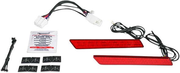 CUSTOM DYNAMICS Saddlebag Latch Lights - '97-'13 - Red CD-LATCH-HD-R