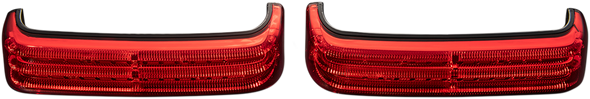 CUSTOM DYNAMICS Saddlebag LED Lights - Sequential - Black/Red PB-SBSEQ-BCM-BR
