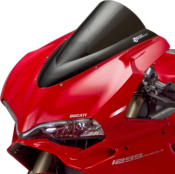 ZERO GRAVITY Double Bubble Windscreen - Smoke - Panigale 1299 16-739-02