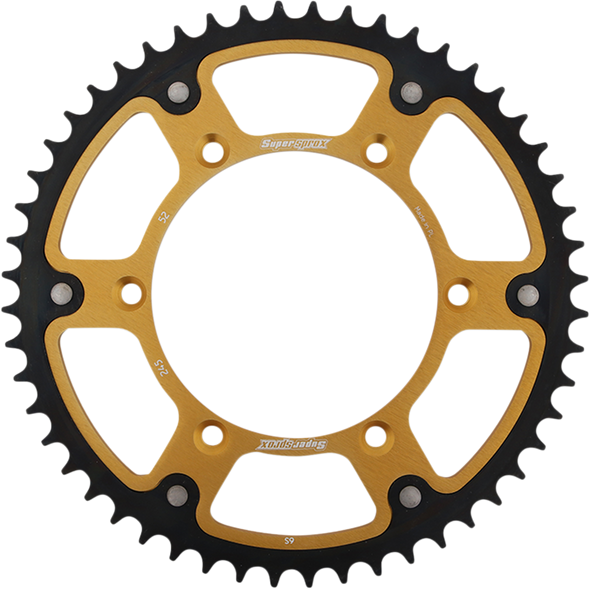SUPERSPROX Stealth Rear Sprocket - 52-Tooth - Gold - Yamaha RST-245-52-GLD