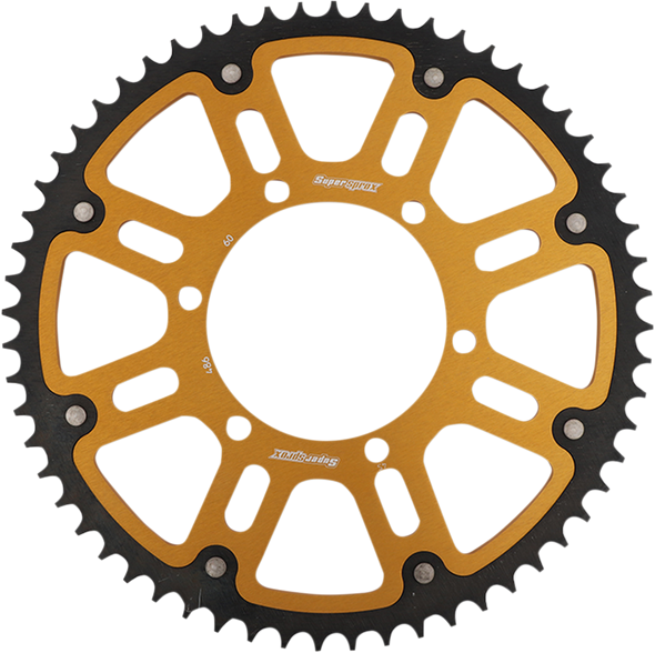 SUPERSPROX Stealth Rear Sprocket - 60-Tooth - Gold - Kawasaki RST-486-60-GLD