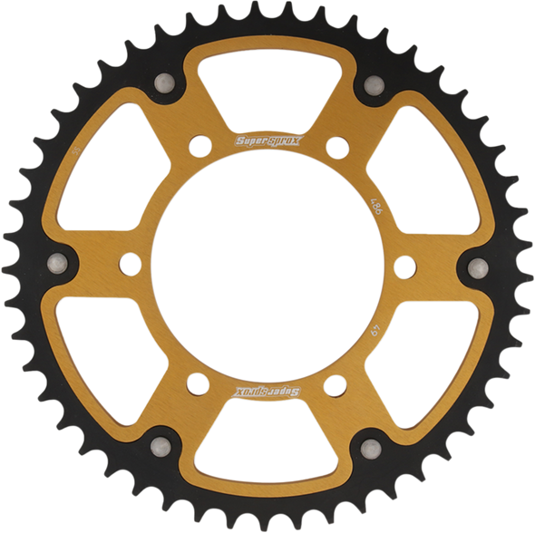 SUPERSPROX Stealth Rear Sprocket - 49-Tooth - Gold - Kawasaki RST-486-49-GLD