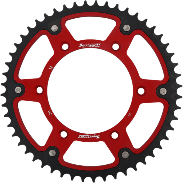 SUPERSPROX Stealth Rear Sprocket - 52-Tooth - Red - Honda RST-210-52-RED