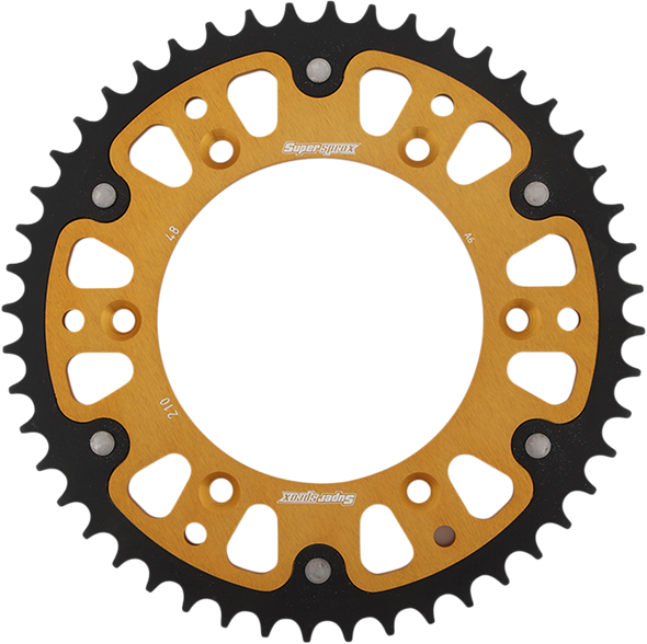 SUPERSPROX Stealth Rear Sprocket - 48-Tooth - Gold - Honda RST-210-48-GLD