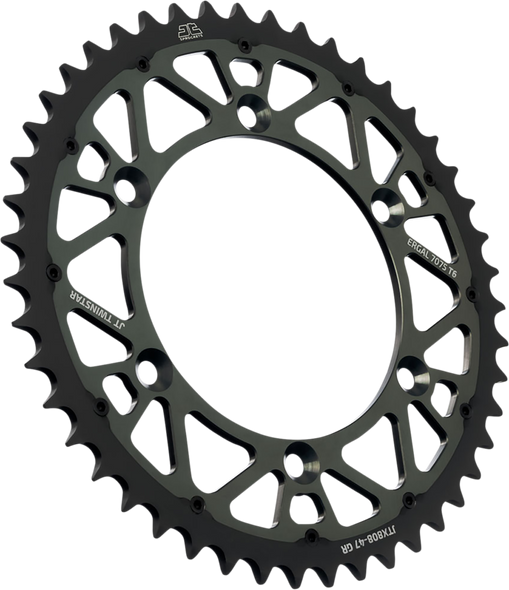 JT SPROCKETS Steel Rear Sprocket - Gray - 50-Tooth JTX808.50GR