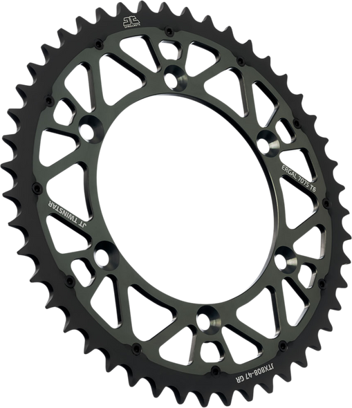 JT SPROCKETS Steel Rear Sprocket - Gray - 49-Tooth JTX808.49GR