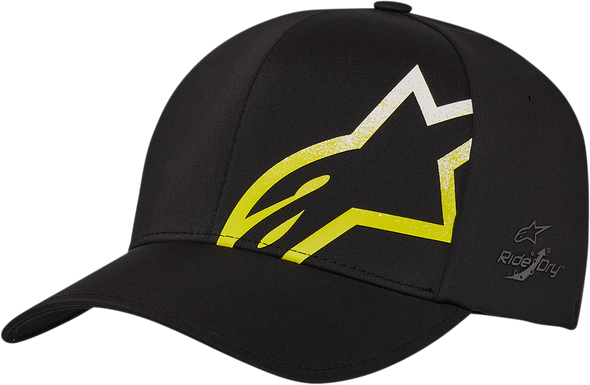 ALPINESTARS Corporate Shift Comet Hat - Black/Hi-Vis Yellow - Large/XL 1211810011055LX