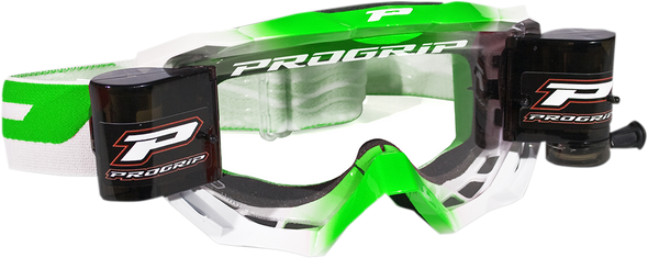 PRO GRIP Venom Roll Off Goggles - Green PZ3200ROVER