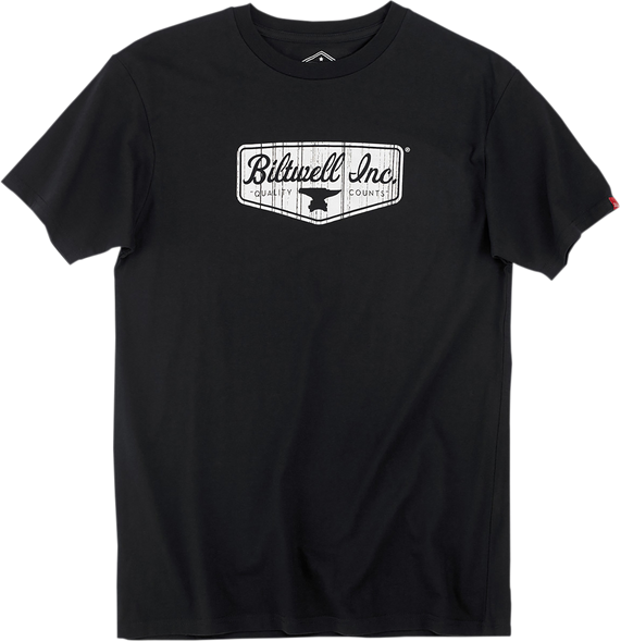BILTWELL Shield T-Shirt - Black - Small 8101-001-002