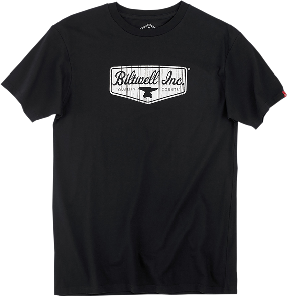 BILTWELL Shield T-Shirt - Black - Small 8101-001-002