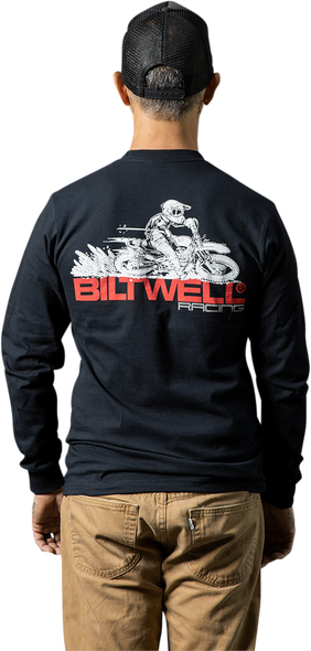 BILTWELL Spare Parts Long-Sleeve T-Shirt - Black - Small 8104-059-002