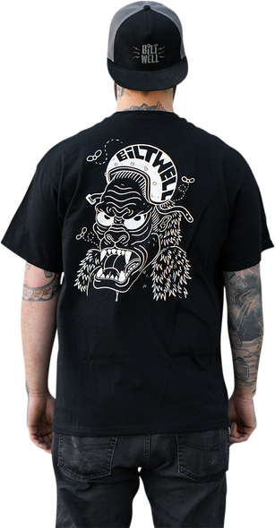 BILTWELL Go Ape T-Shirt - Black - Large 8101-051-004
