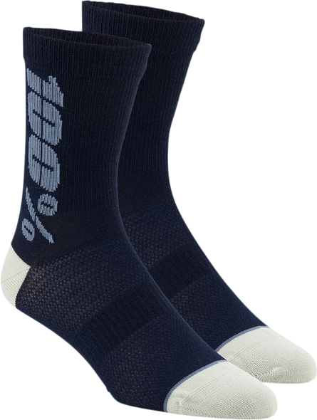 100% Rythym Socks - Navy/Slate - Small/Medium 24006-455-17