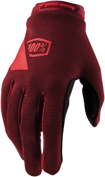 100% Women's Ridecamp Gloves - Brick - Small 11018-060-08