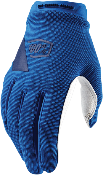 100% Women's Ridecamp Gloves - Blue -Medium 11018-002-09