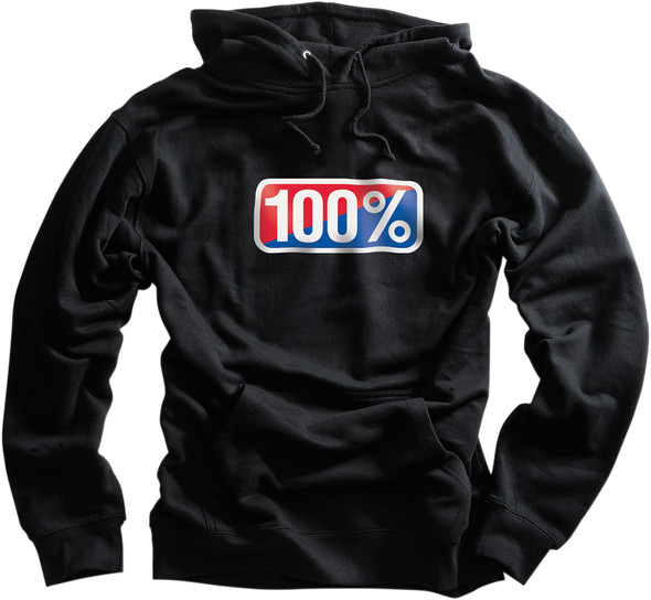 100% Classic Hoodie - Black - Medium 20029-00031