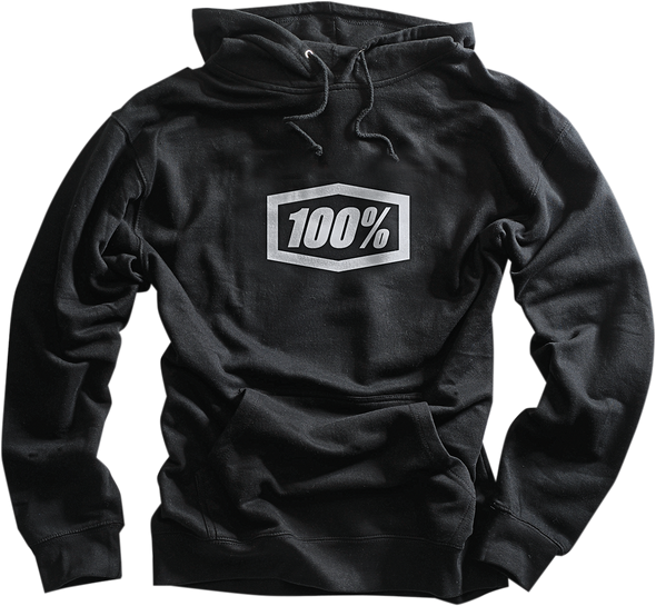 100% Icon Hoodie - Black - Large 20029-00002