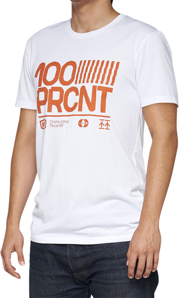 100% Tech Surman T-Shirt - White - XL 35031-000-13