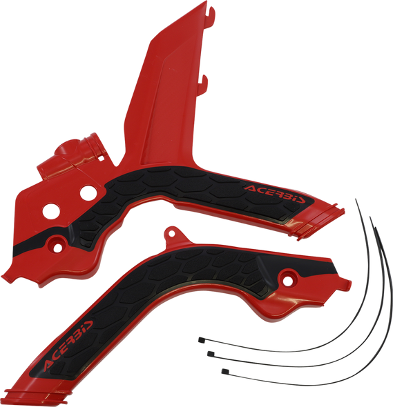ACERBIS X-Grip Frame Guards - Red/Black - SX 2733441018