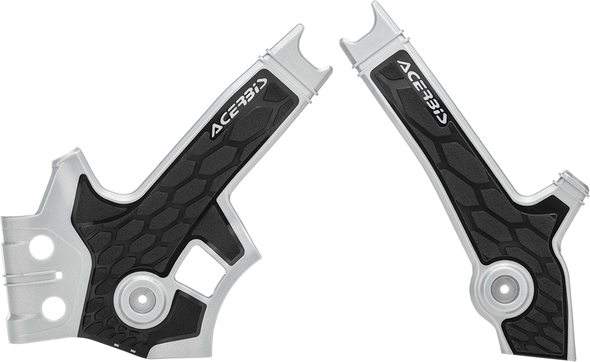 ACERBIS X-Grip Frame Guards - Silver/Black - DR650 2801931019