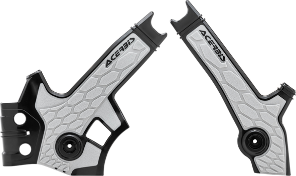 ACERBIS X-Grip Frame Guards - Black/Silver - DR650 2801931001