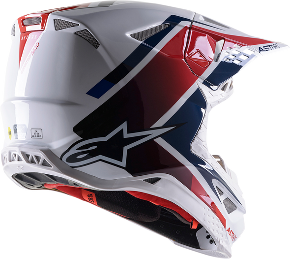 ALPINESTARS Supertech M10 Helmet - Meta 2 - MIPS® - White/Red/Blue - 2XL 8300422-2378-2X