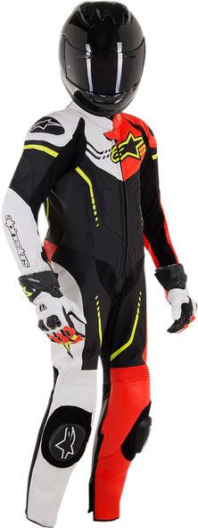 ALPINESTARS Youth GP Plus 1-Piece Leather Suit - Black/White/Red/Yellow - US 28 / EU 150 31405181236150