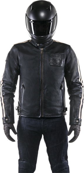 ALPINESTARS Oscar Charlie Leather Jacket - Black - Medium 3108016-1250-M