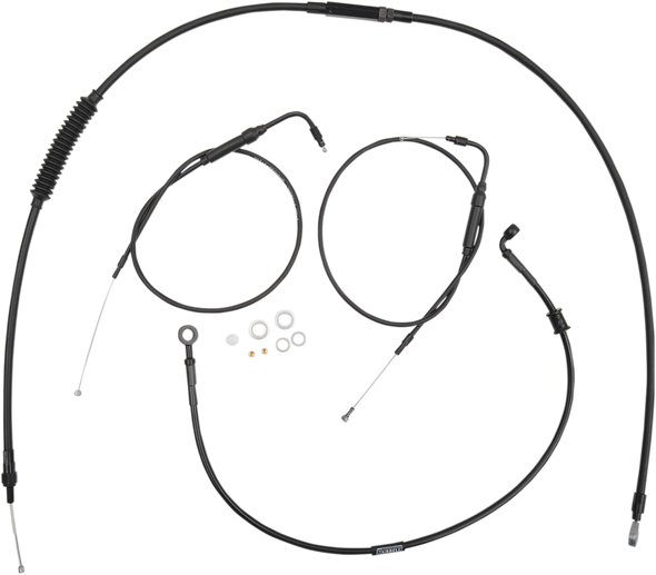 BURLY BRAND Handlebar Cable And Brake Line Kit - Clubman Handlebars B30-1097