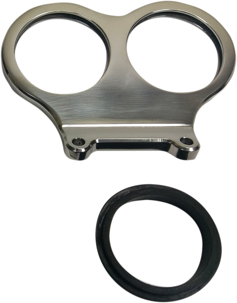 CYCLE PERFORMANCE PROD. Dual mini gauge bracket - Straight Bars - 2.4" or 2-5/8" CPP/9080MD