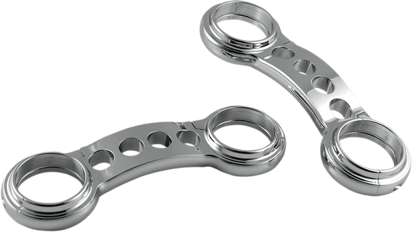 CUSTOM CYCLE ENGINEERING Fork Brace - Chrome - 49 mm - '06-'08 FXDWG | '08-'17 FXDF TB 2649-1 WG