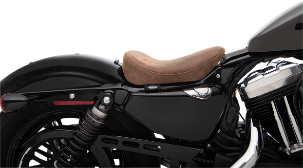 DRAG SPECIALTIES Bobber Solo Seat - Leather - Brown 0804-0742