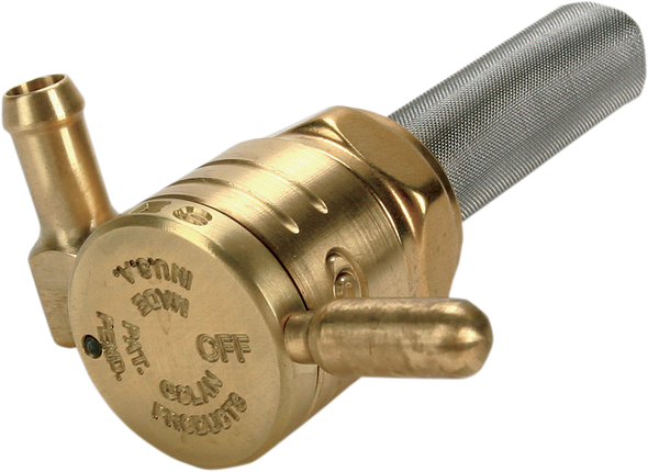 GOLAN PRODUCTS Forward Petcock - Raw Brass - 22mm 76-312F-BS