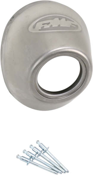 FMF End Cap - Stainless Steel - Straight Cut - PC4/Q4 040634