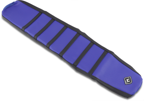 FLU DESIGNS INC. Pro Rib Seat Cover - Blue/Black - YZ 250 35509