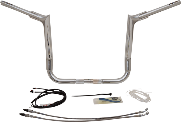 FAT BAGGERS INC. Handlebar Kit - Pointed Top - 14" - Chrome 809214