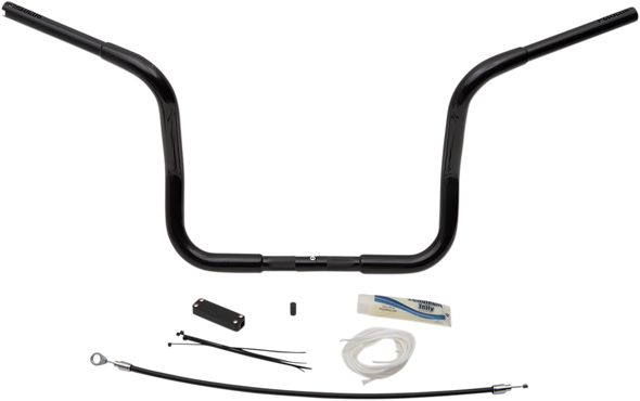 FAT BAGGERS INC. Handlebar Kit - Rounded Top - 12" - Black 909412-B