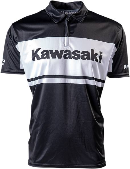 FACTORY EFFEX Kawasaki Team Pit Shirt - Black - 2XL 23-85108