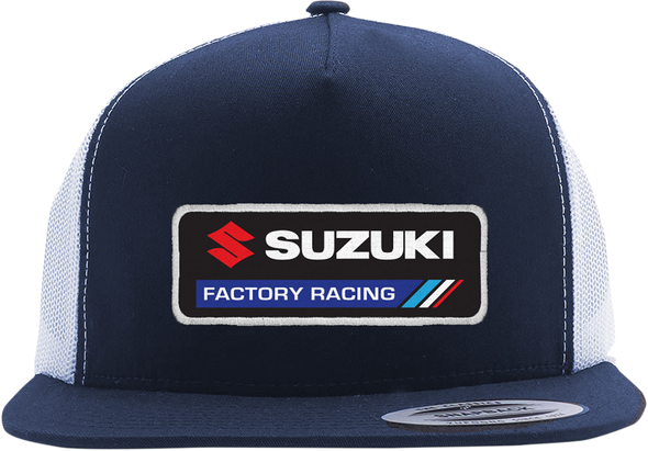 FACTORY EFFEX Suzuki Factory Hat - Navy/White 22-86404