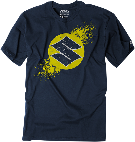 FACTORY EFFEX Youth Suzuki Overspray T-Shirt - Navy - Large 23-83404