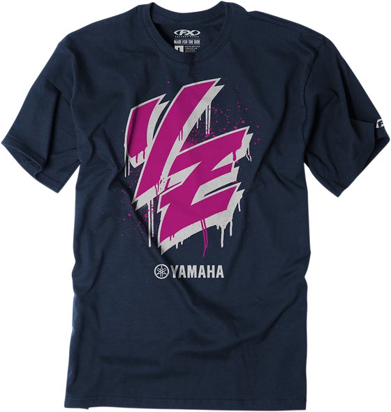 FACTORY EFFEX Youth Yamaha Drip T-Shirt - Navy - Large 23-83204