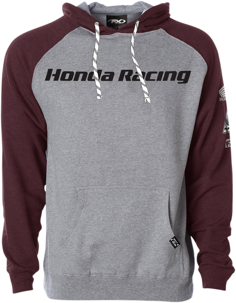 FACTORY EFFEX Honda Racing Hoodie - Gray/Burgundy - 2XL 23-88308