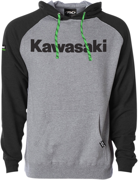 FACTORY EFFEX Kawasaki Hoodie - Black/Heather - Large 23-88104